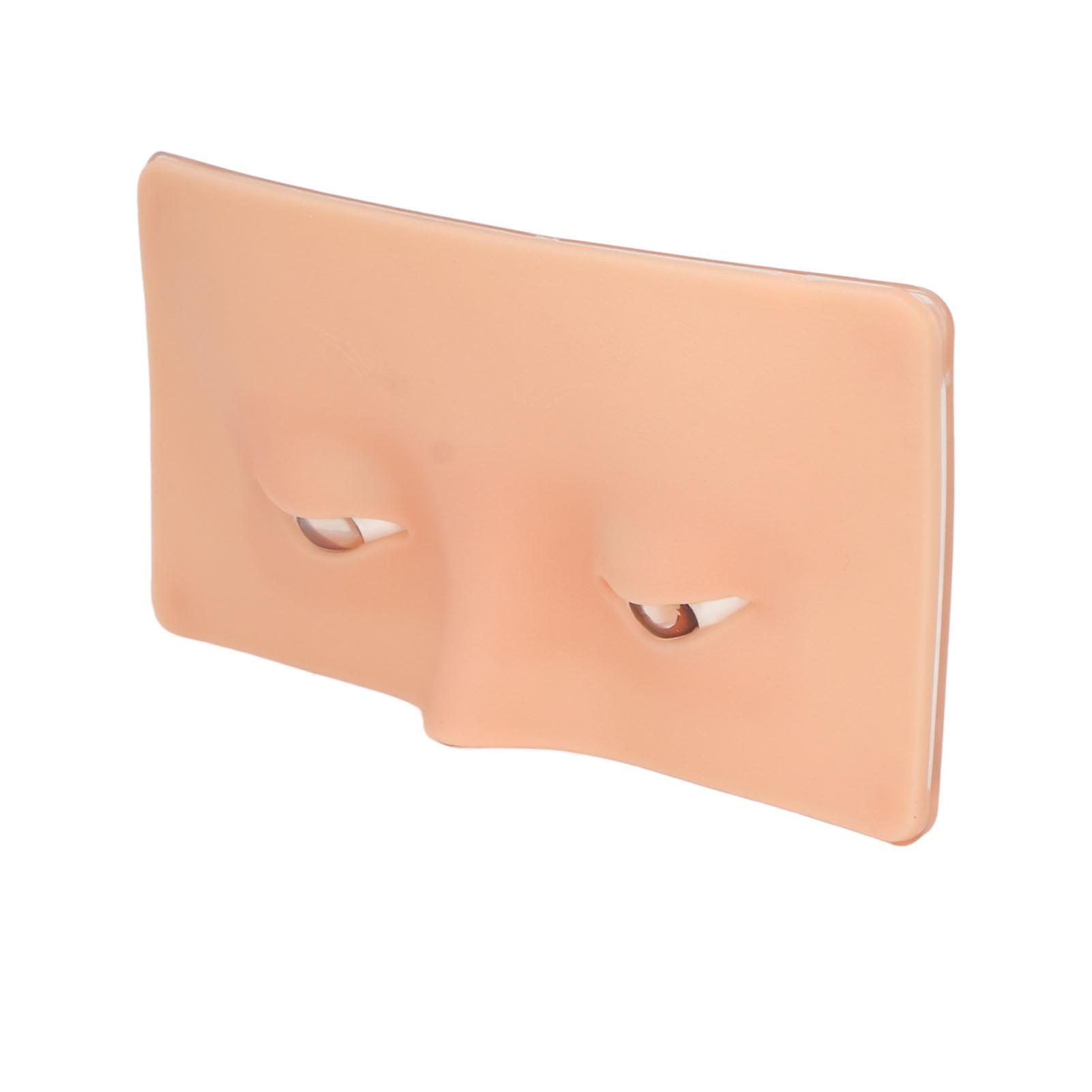 3D Silicone Makeup Practice Face Board 17x8.6cm for Artists