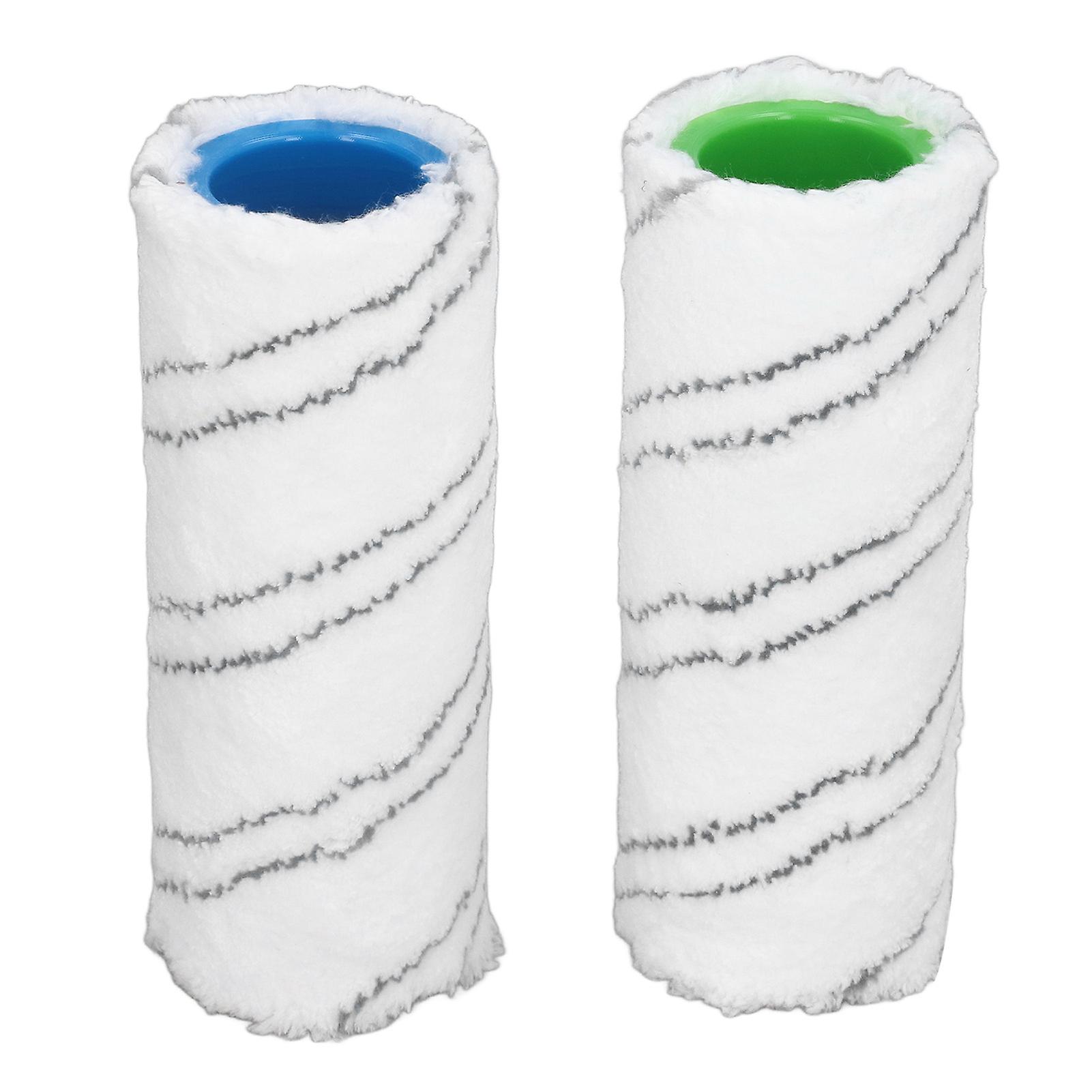 Brosse de nettoyage pour sols durs, rouleau de rechange en microfibre lavable, utilisation humide et sèche, pour Karcher FC3 FC3D FC5 FC5D FC7, gris