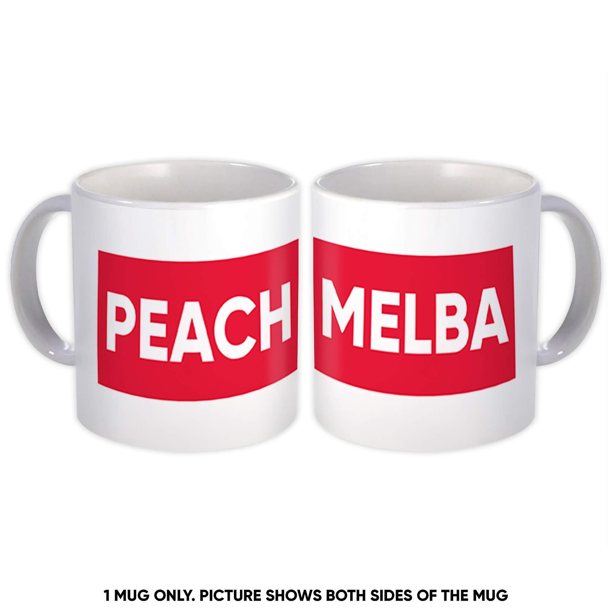 Gift Mug: Peach Melba Red