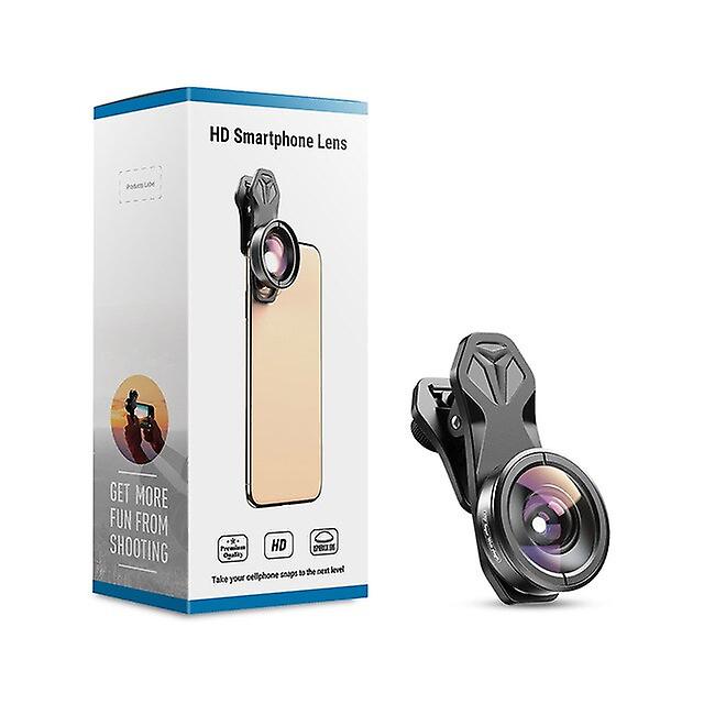 Apexel Hd 5 In 1 Camera Phone Lens 4k Wide Macro Lens Portrait Super Fisheye Lens Cpl Filter For Iphone Samsung All Cellphone