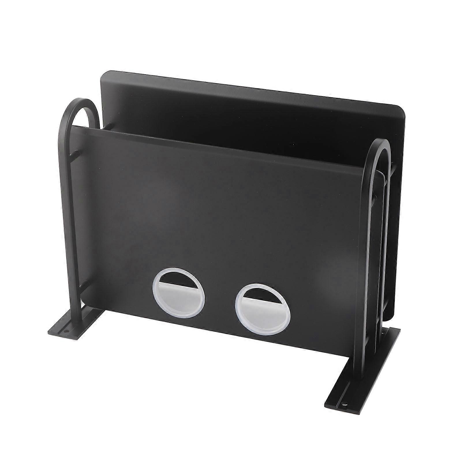 Double Layer Floating Wall Shelf TV Box Shelf Wall Mounted Router DVD Cable Box Shelf for Household