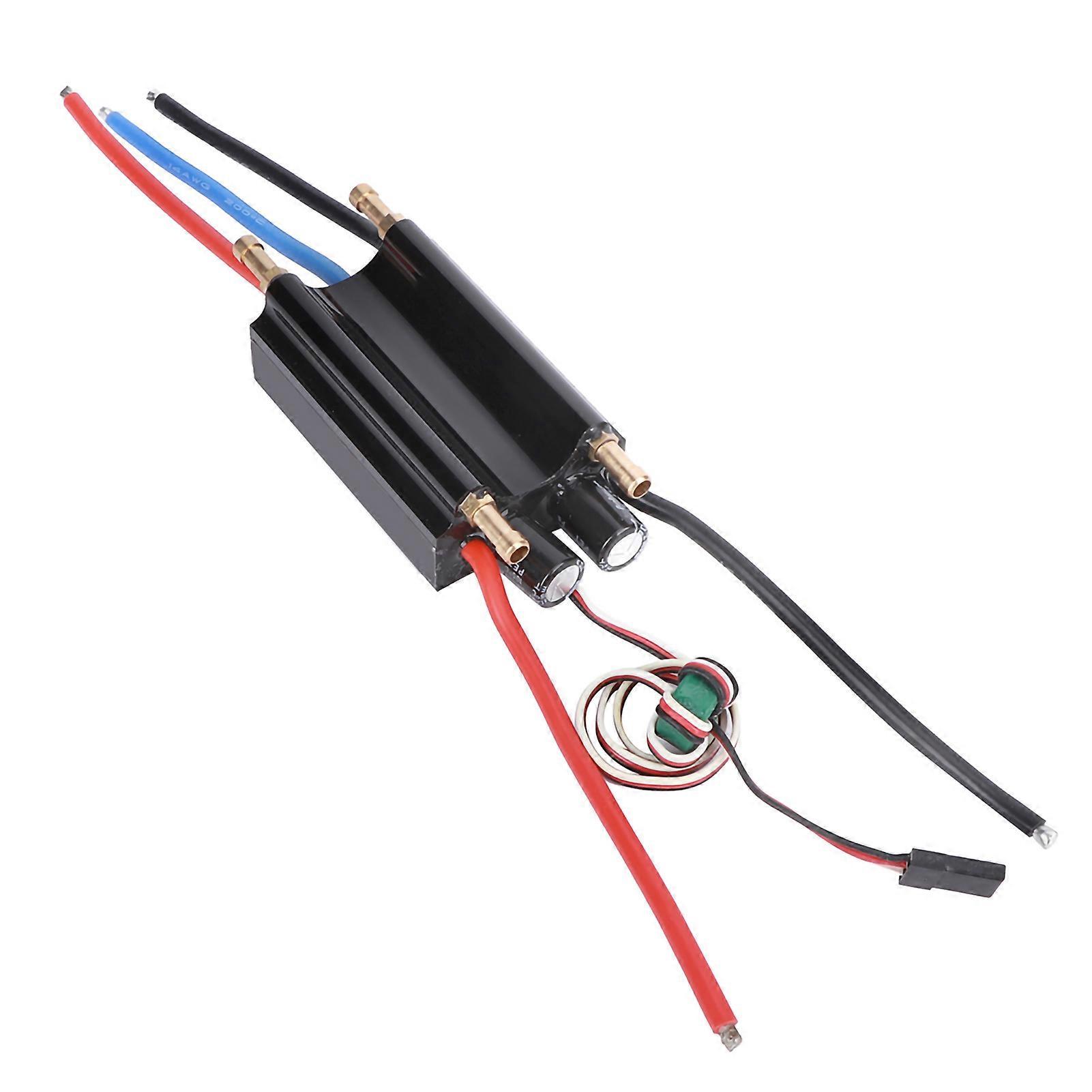 Verdant Touch RC Boat Accessory 60A RC Boat Waterproof Brushless ESC Electric Speed Controller Accessory