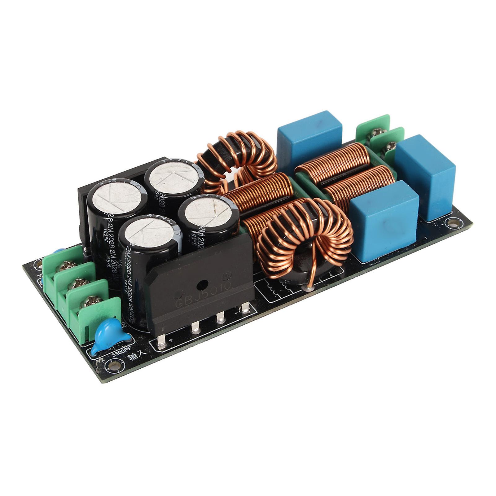Power Supply Filter Board Professional Compact Durable EMI Suppression Module for Power Amplifier 20A