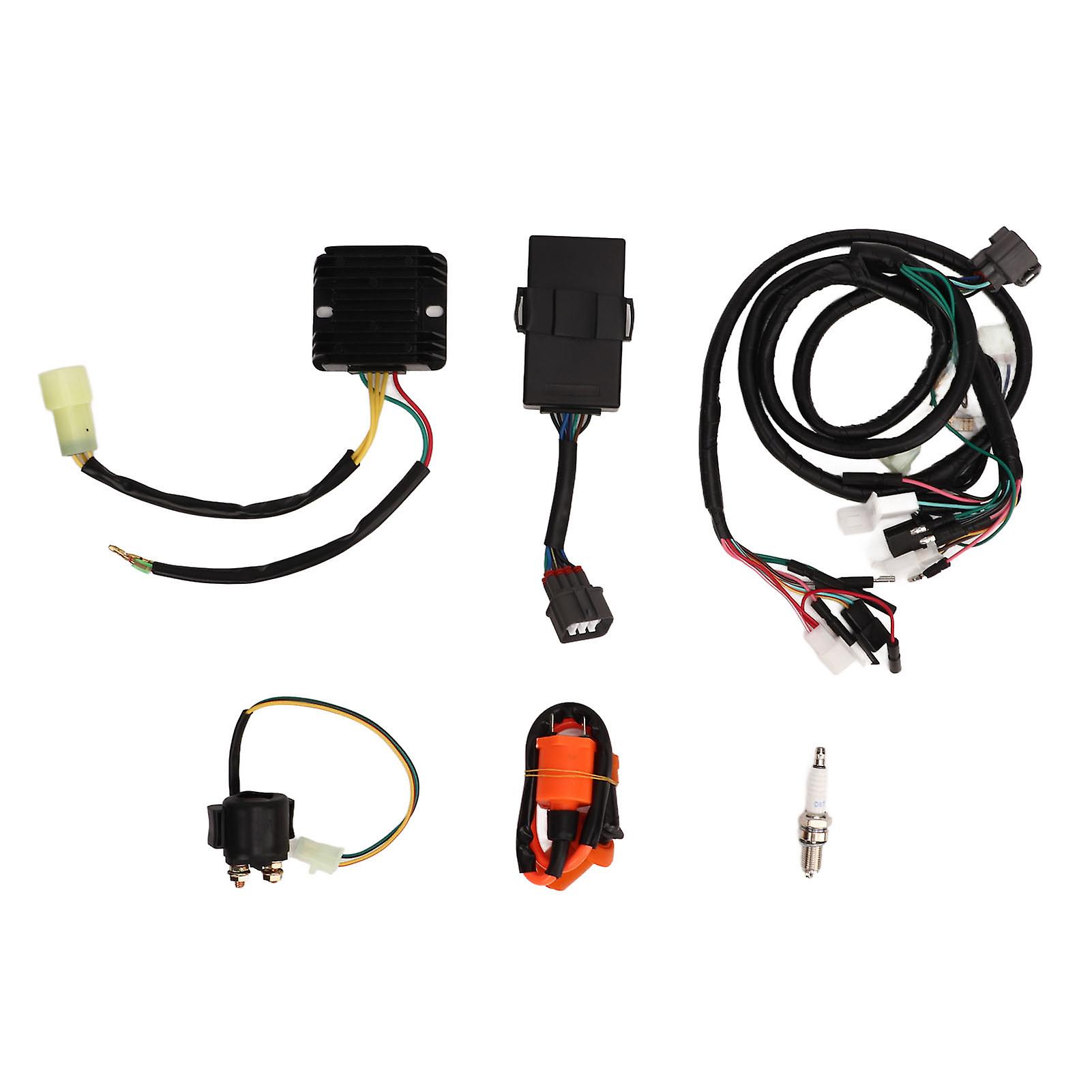 CompleteWiringHarnessKit CDIBOXIgnitionCoilKit VoltageRegulatorRectifierRelayKit 32100HM5A10 31600HC5970 30400HM5506 30510HM5670