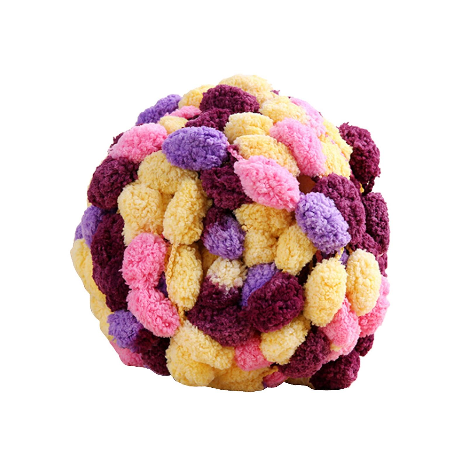 Multi Color Knitting Yarn Scarf Knitting Thread Soft Comfortable Hand Knitted Thick Wool Yarn for Sweater Hat Seat Cushion