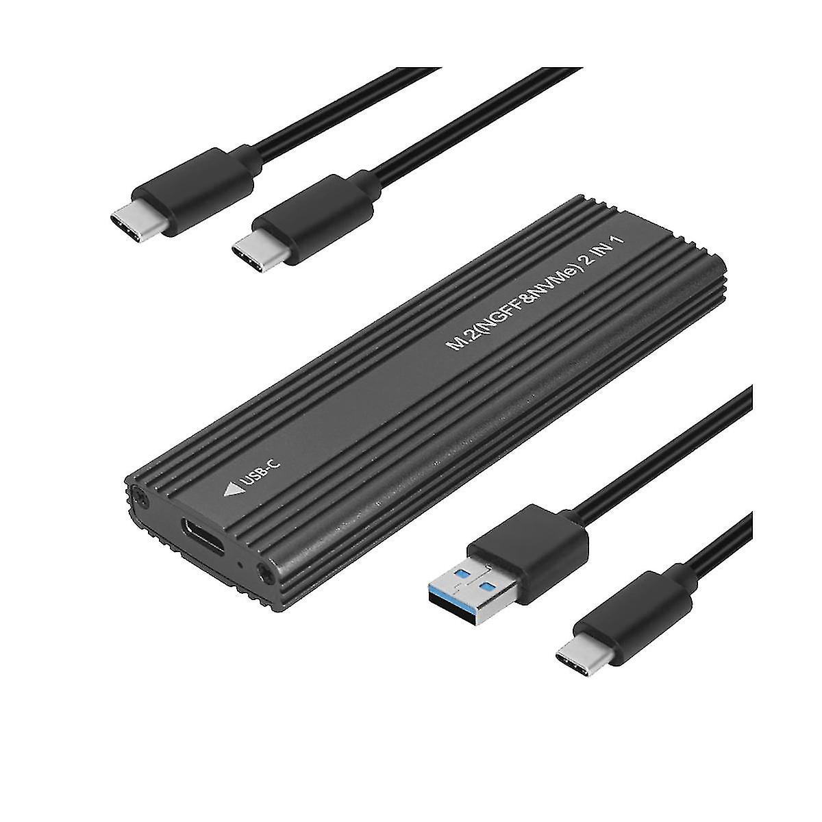 10gbps Nvme/sata Dual Protocol Ssd Enclosure Ssd Case Box Usb 3.1 Type To M.2 Ngff Pcie Ssd Externa