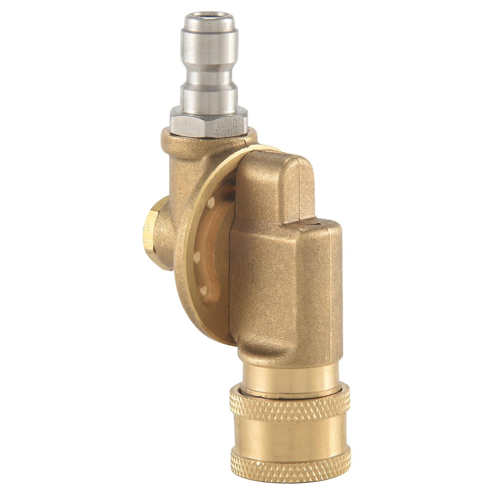 Pivoting Coupler For Pressure Washer Nozzle, Gutter Cleaner Attachment For Gutter Cleaning, 240 Deg-L