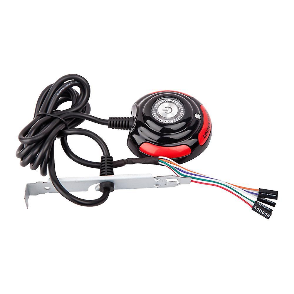 1.6m Desktop Computer PC Case Power Supply On/Off Reset HDD Push Button Switch