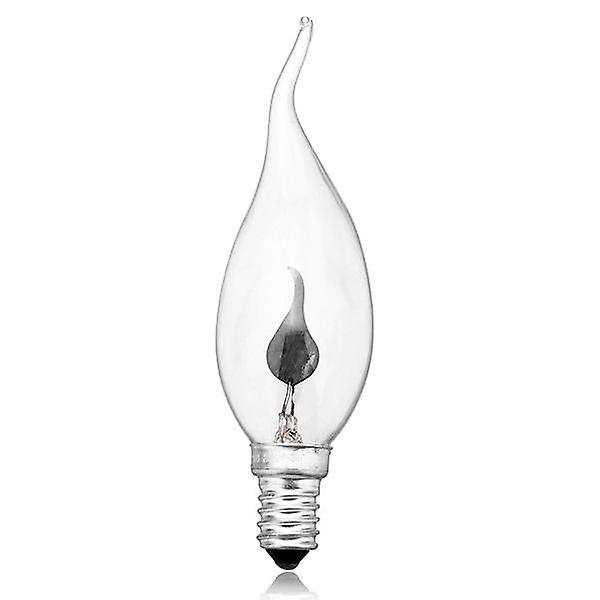 Pull Tail E14 3w Edison Bulb Candle Flame Bubble Yellow Light 220v
