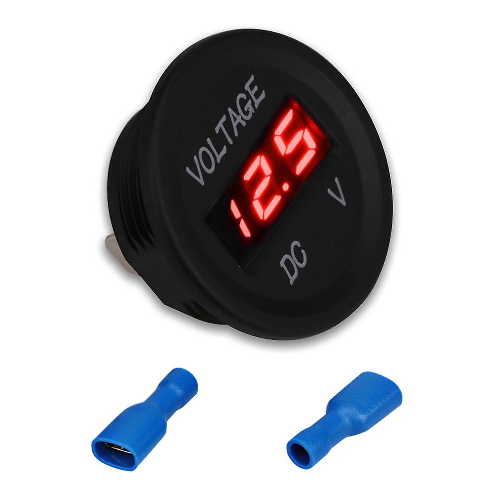 Herorider 12V-24V DC LED Digital Display Auto Car Motorcycle Voltmeter Metro Waterproof Voltmeter Socket~31249