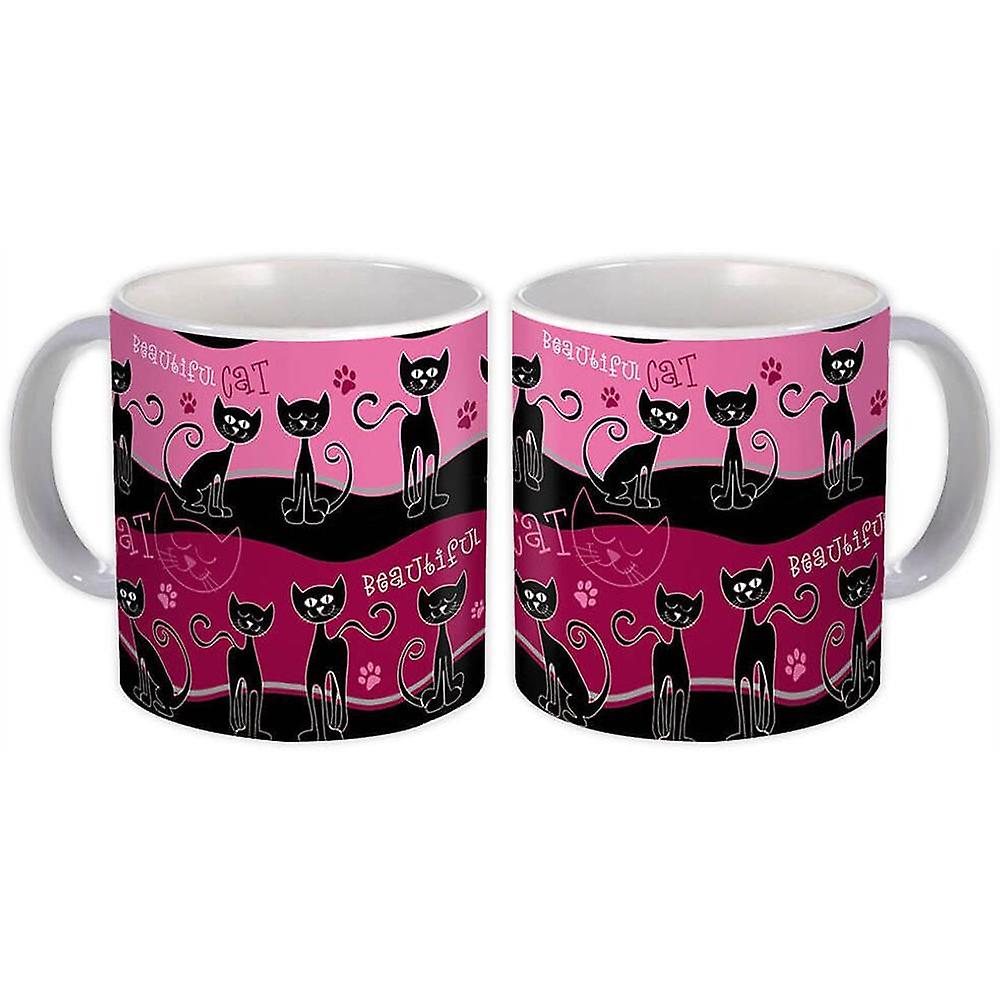 Gift Mug: Cats Black