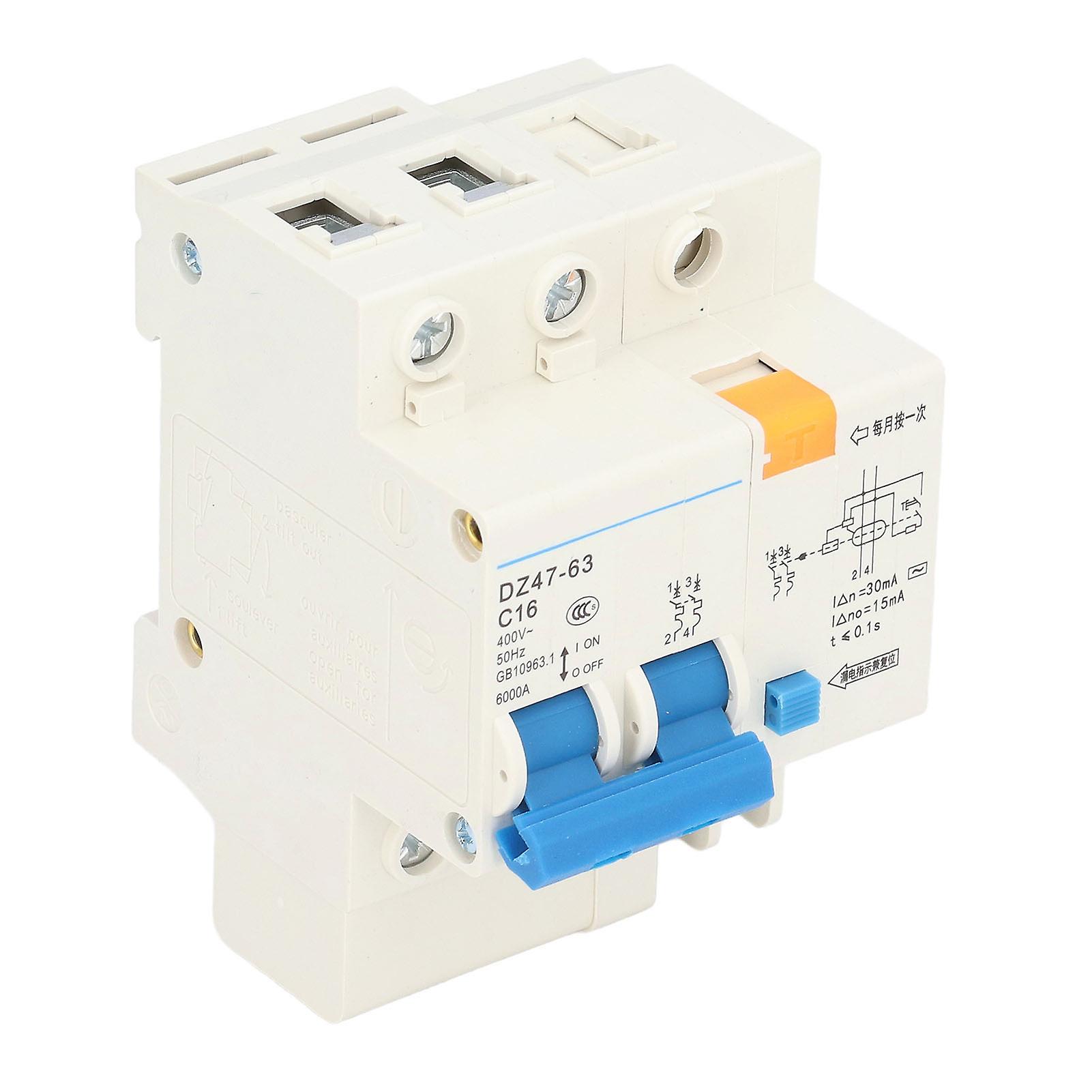 Ground Fault Circuit Breaker Pa66 Leakage Protection Breaker for Engineering 16A 30mA 400V