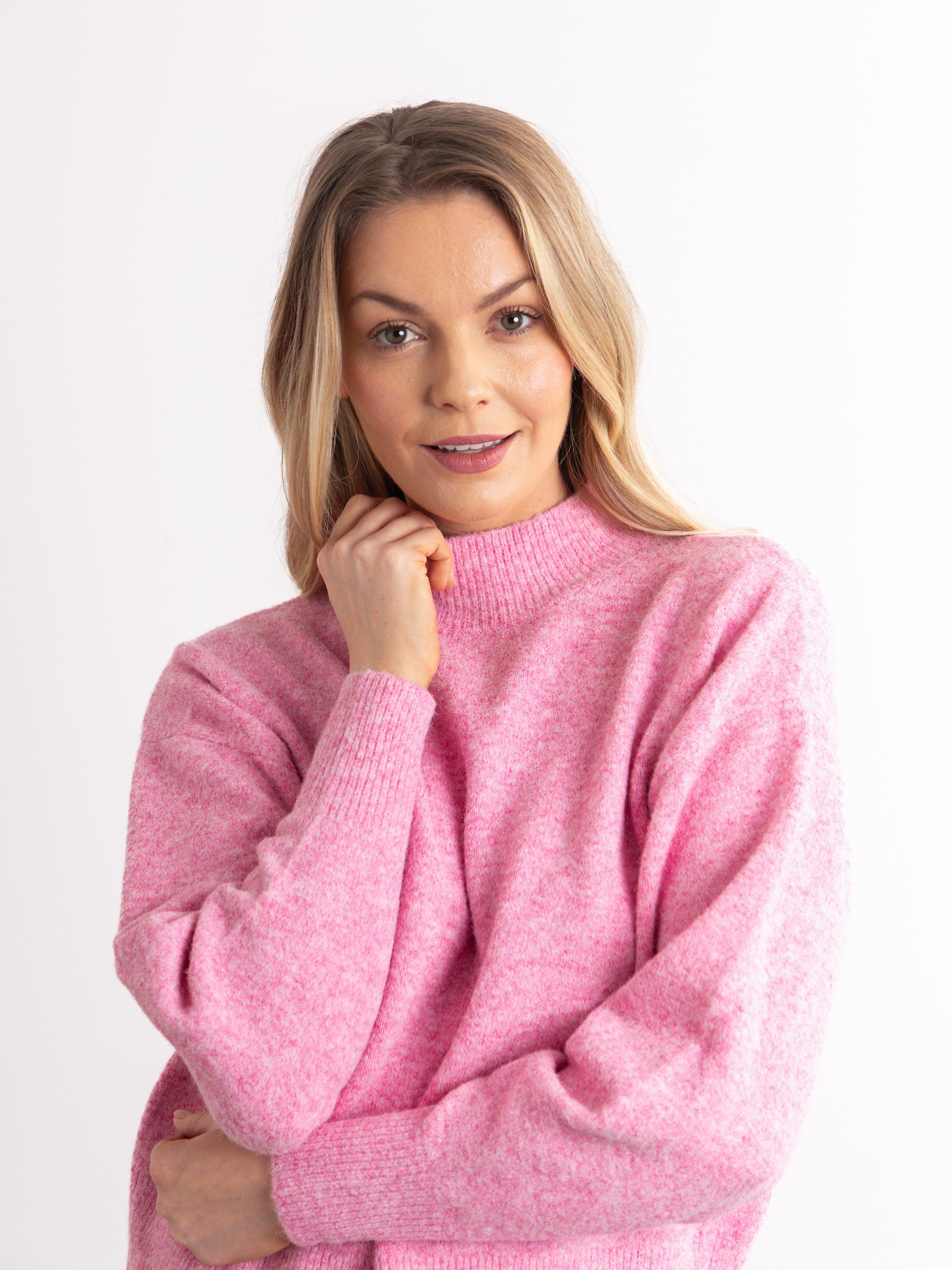 Sheeka High Neck Jumper in Pink