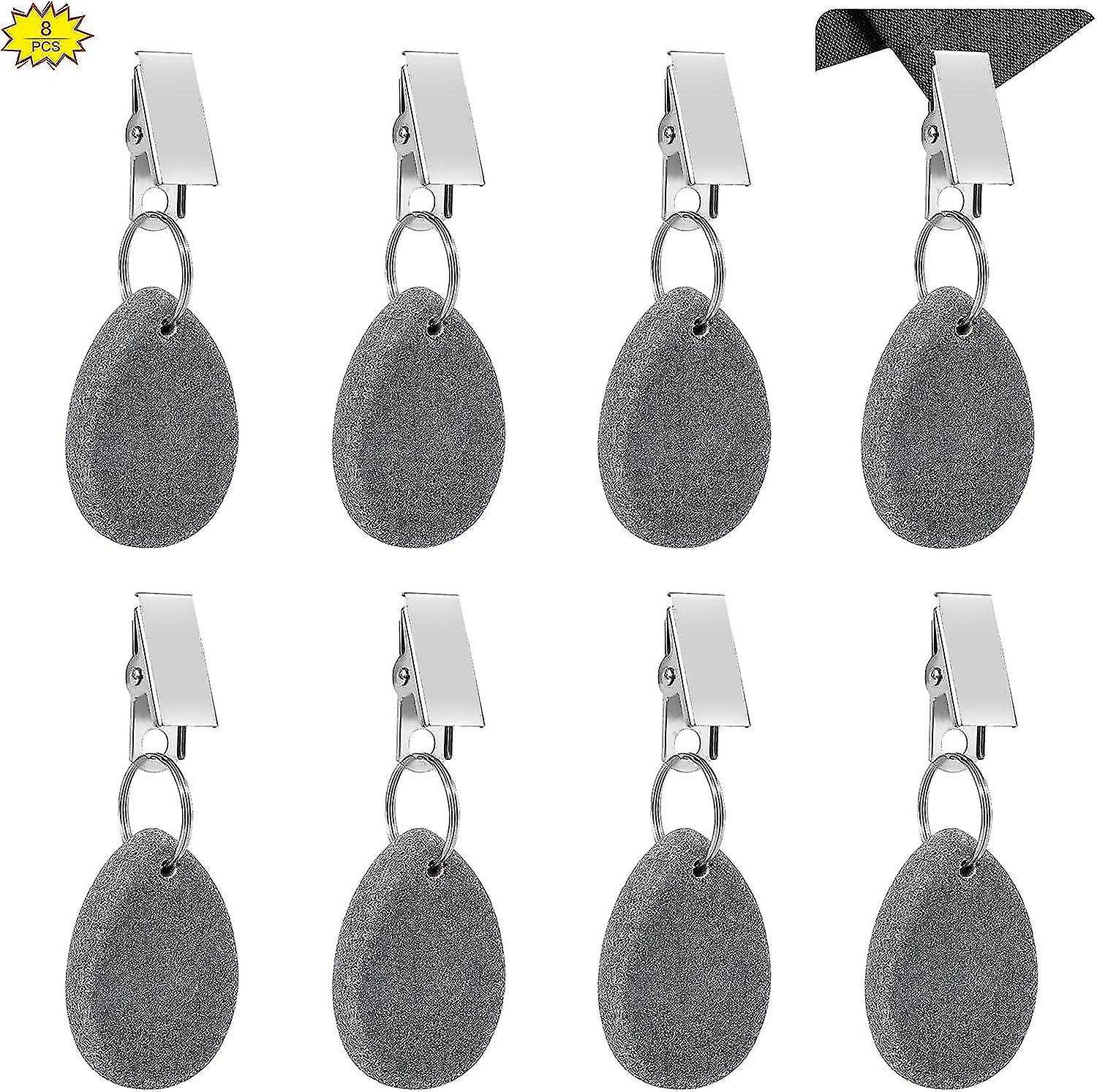 Tablecloth Weights, 8Pcs Stone Tablecloth Weights with Clip, Marble Tablecloth Weights, Tablecloth P