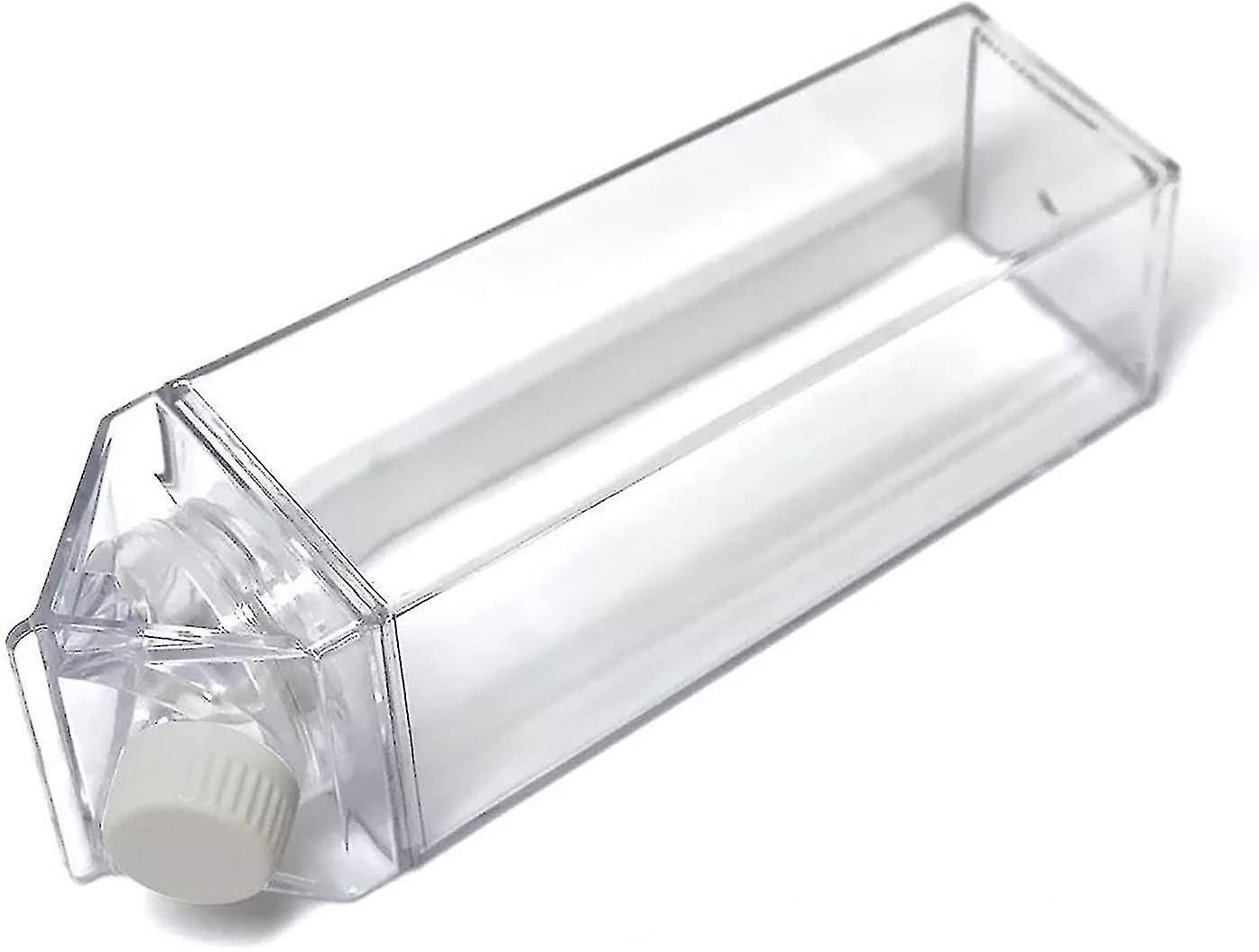 Portable  Clear Square Milk Bottles