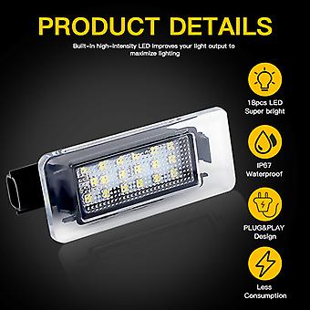 FanPaYY Kennzeichenbeleuchtung - Xenonweiße LED-Leuchten Für Nissan Serena, Altima, Dacia Duster (2 Stück)