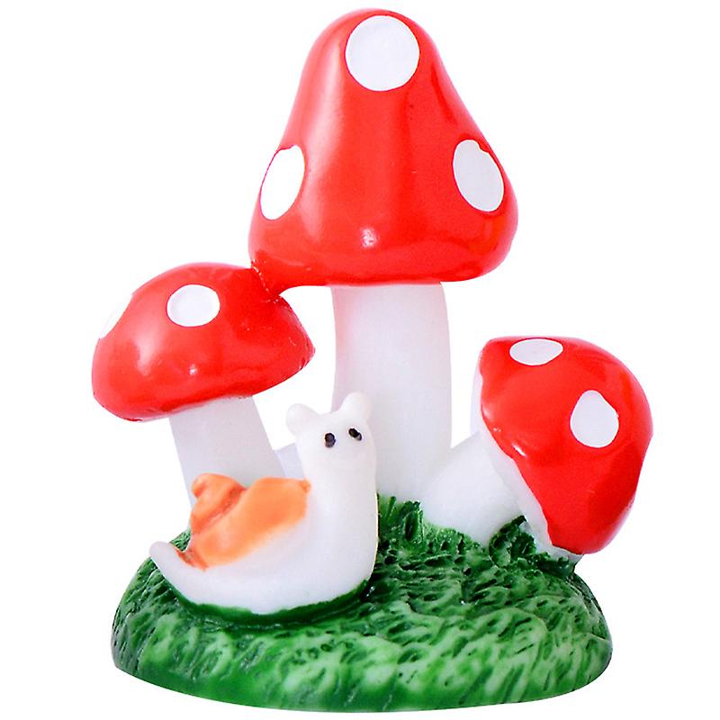 4db színes mesterséges mini gomba modell Diy tündérkert dísz miniatűr bonsai növények cserépben tündér diy babaház dekoráció