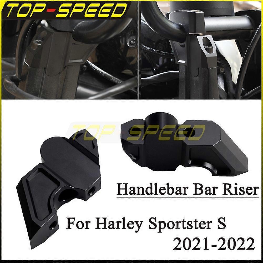 ハーレースポーツスターS 1250 RH1250S 21-22アルミハンドルバーライザーバーマウントハンドルクランプ延長ブロックオートバイアクセサリー用