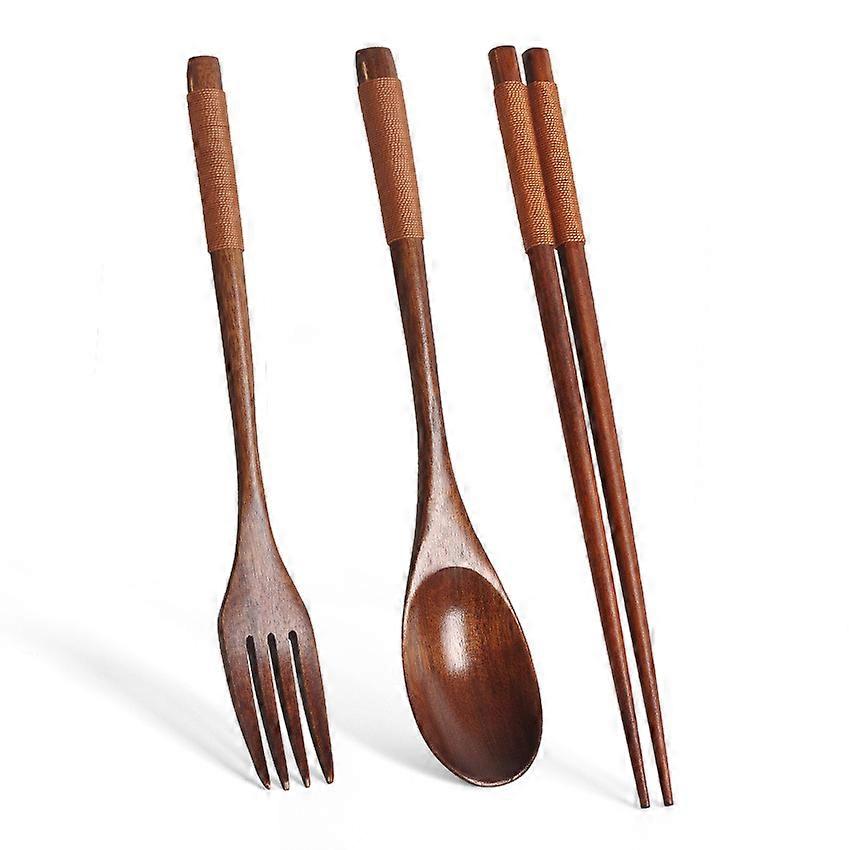 Japanese Cutlery, Wooden Fork, Spoon, Chopsticks