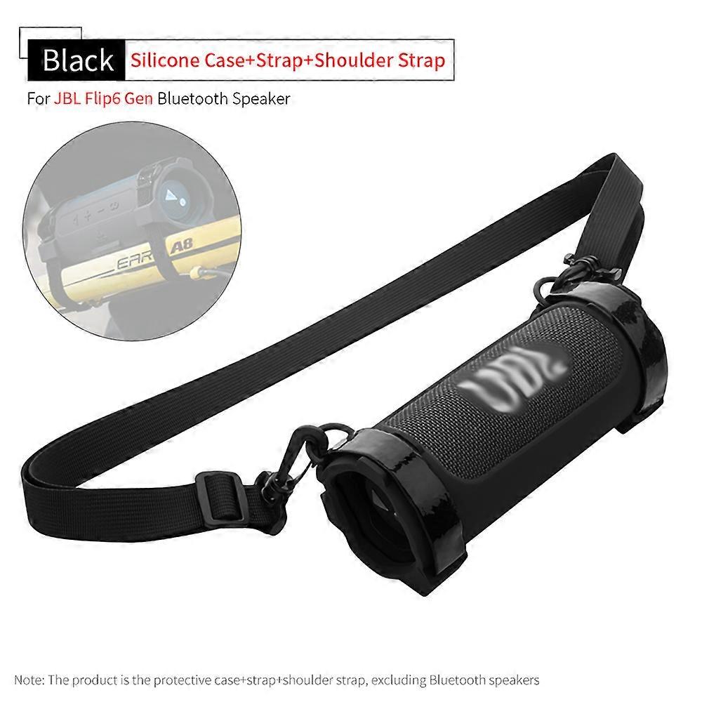 Fsw Silicone Speaker Protection Bicycle Bracket For Jbl Flip6 Protect Case Strap Portable Flip 6 Generation Speaker Storage Shell