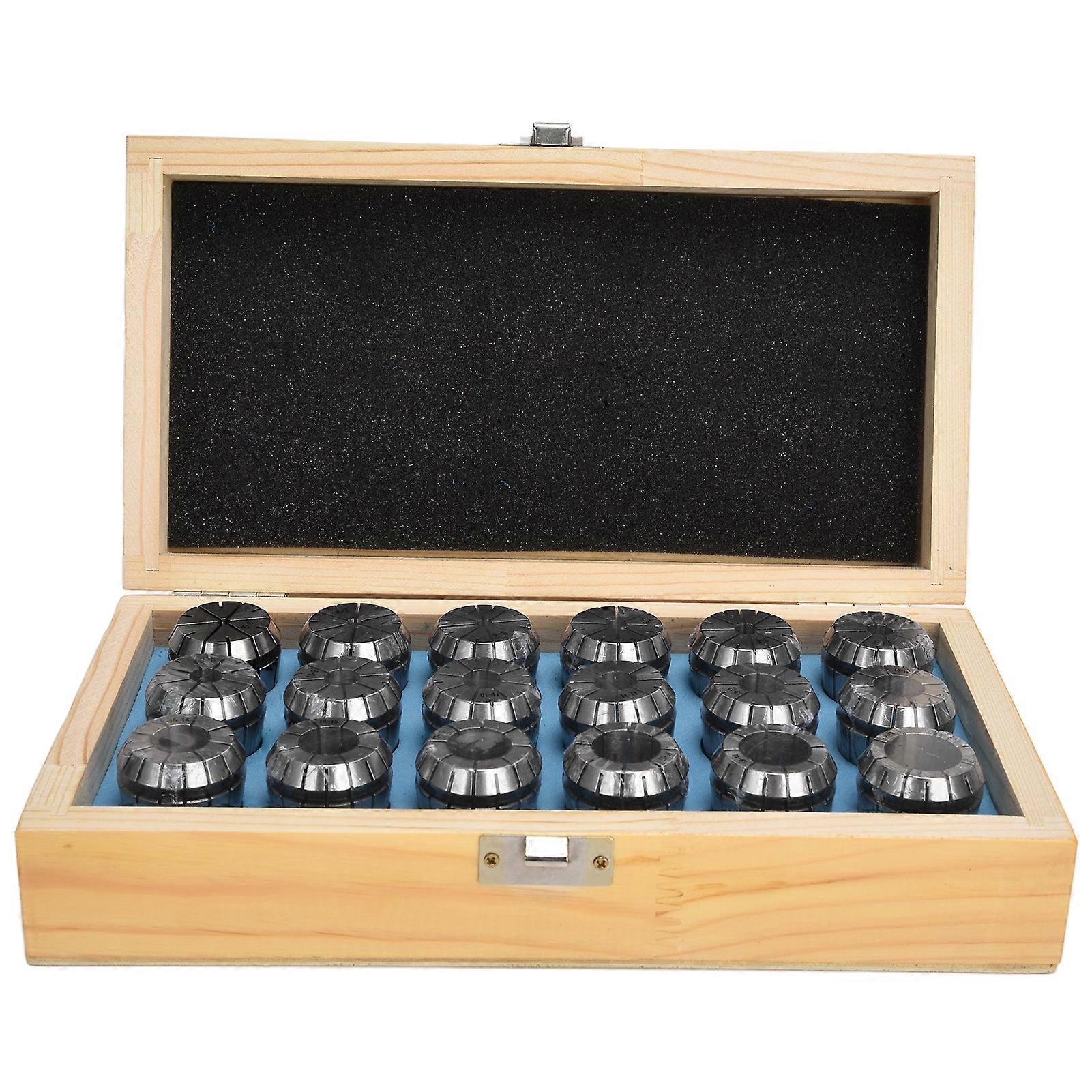 18Pcs ER32 Spring Collet Carbon Steel Milling Lathe Chuck Set for CNC Engraving Machine 3?20mm