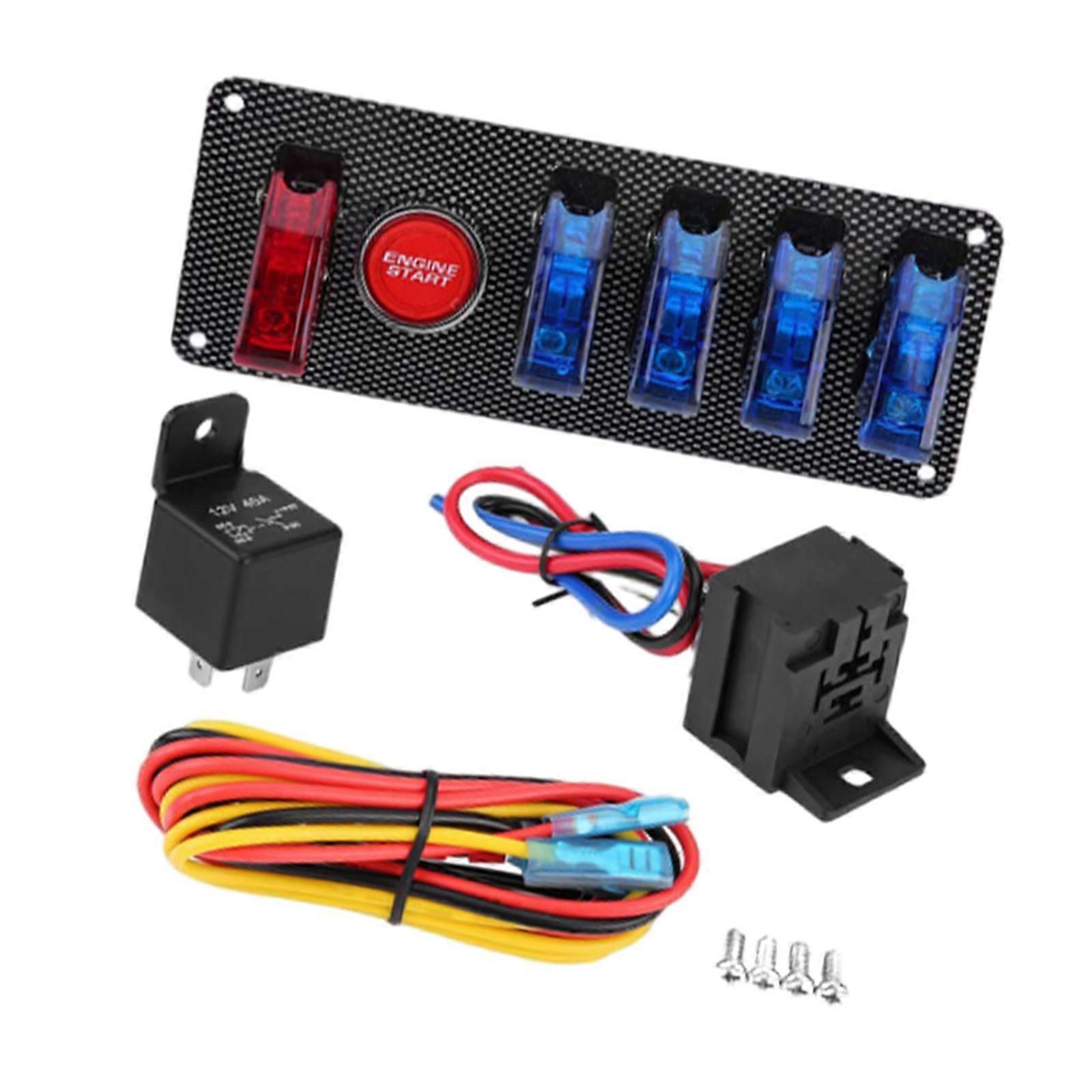 Generic 12V Ignition Switch Panel Automobile Parts for Truck RV Trailer