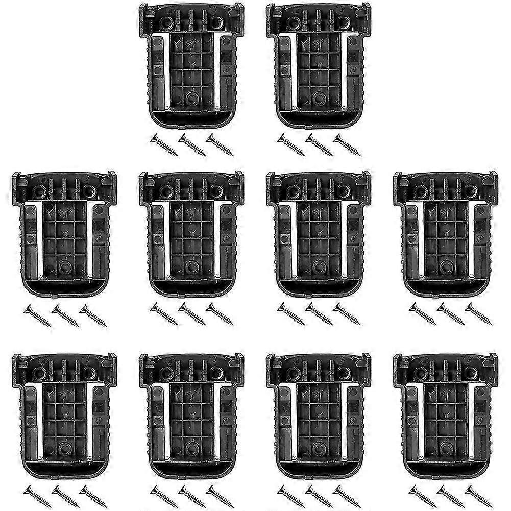 KINCJON 10 Pcs Battery Base, Ready-Made Base Mounting Bracket Is Suitable for 20V DCB201DCB60 / 18V Battery