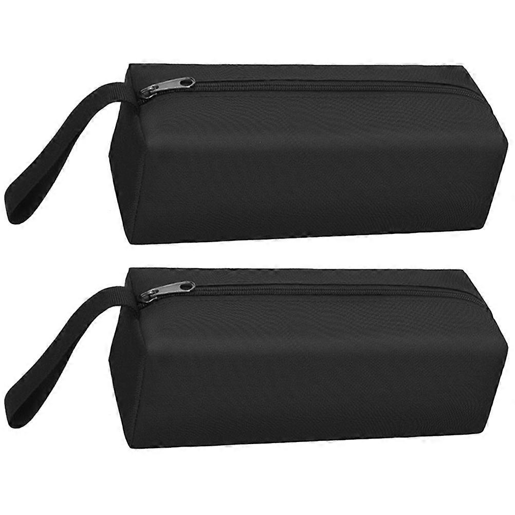 2 pcs Small Tool Pouch Portable Tool Storage Bag Oxford Cloth Zipper Tool Pouch