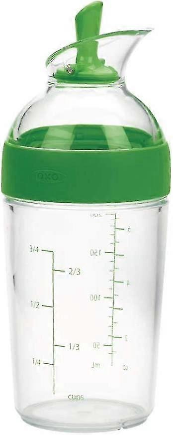 Compact Dressing Shaker - Salad Dressing Shaker - Clear Bottle - Verde