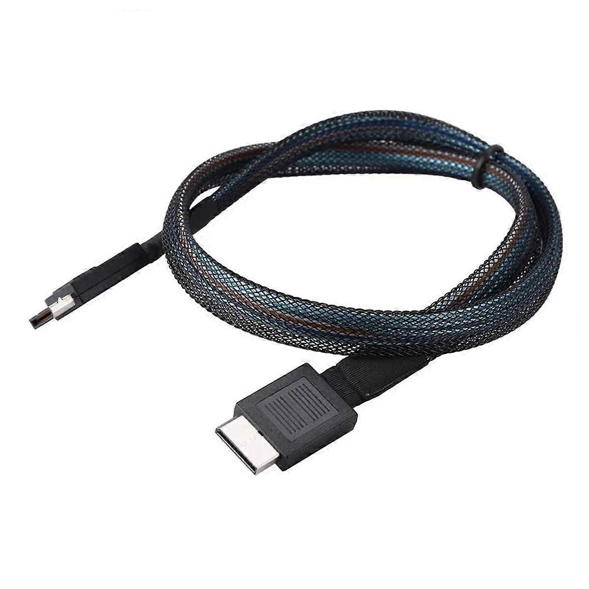 PCIE4.0 MINI SAS Cable 24Gbps Oculink Data Extension Cable SFF-8611 to SFF-8611 Server Data Transfe