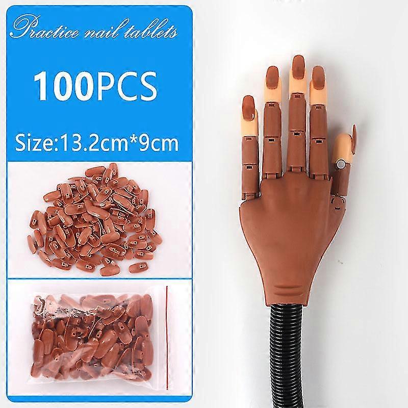 100pcs Professional Nail Art Training Practicing Display Fake Nail Patch Tiro Practice