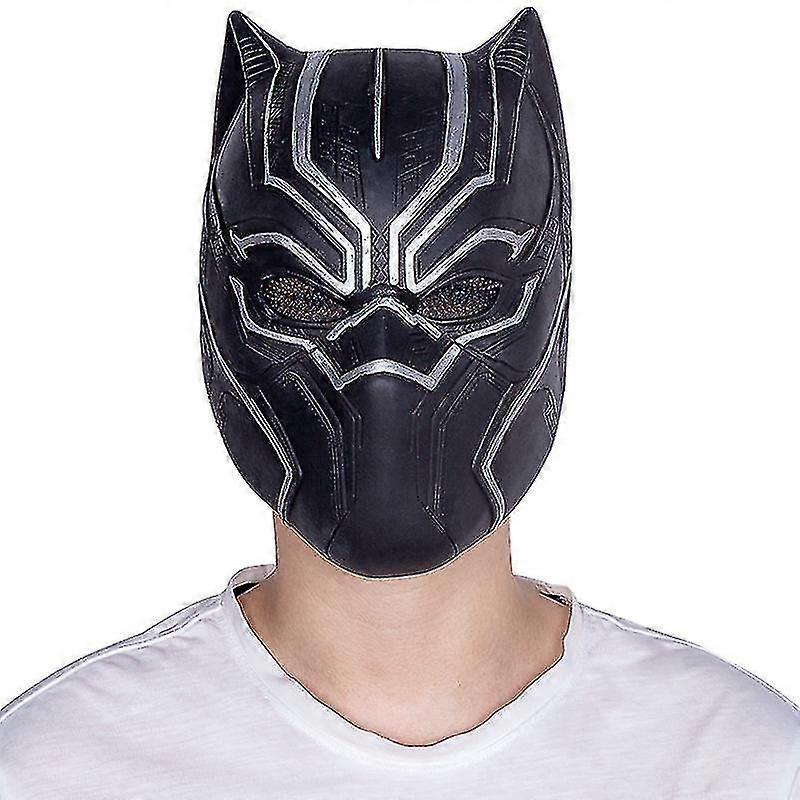 2024 Basic Black Panther Mask, Captain America Black Panther Mask Helmet Movie Peripheral Replica Prop Cosplay Cs Field Protective Mask, Cosplay Carni