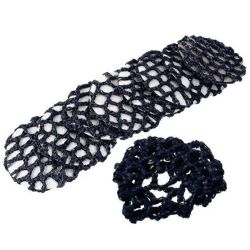 8pcs reusable bun hair nets professional ballet dance elastic snood for dancers