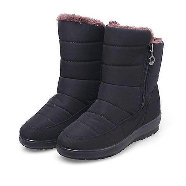 2019 the new waterproof non-slip winter boots plus cotton velvet shoes for women warm large size 41 42 snow bootsE1068