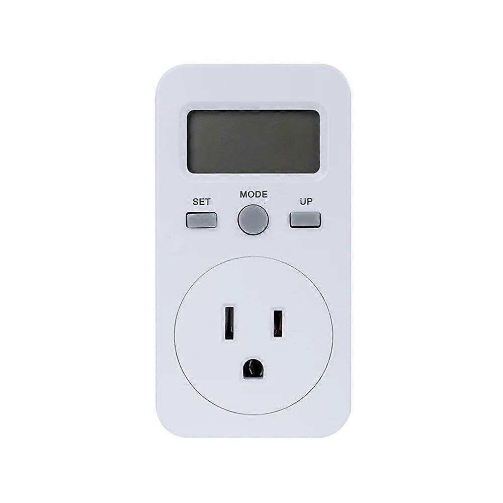 LCD Display Electricity Usage Power Meter Socket Energy Wattage KWH Consumption Cost Analyzer Monitor Outlet AC120V