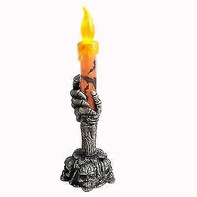 Electronic Candle Lights Halloween Skull Skeletal Lamp