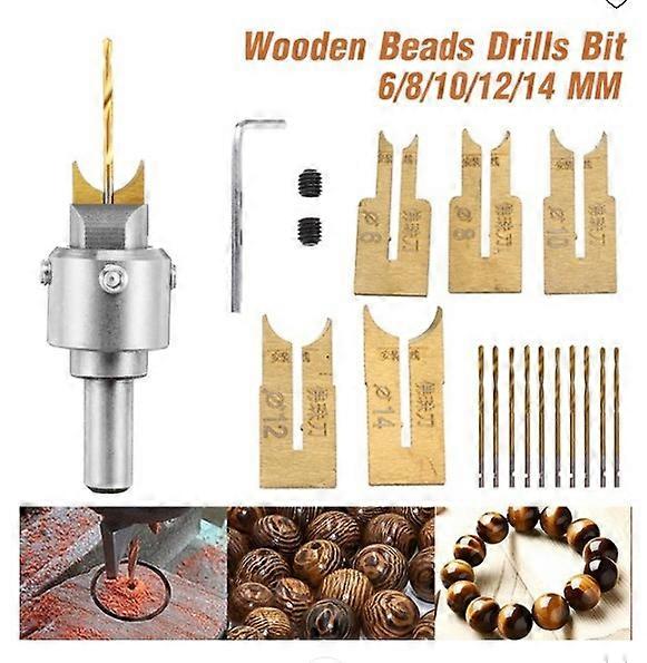 Multifunction Wood Bead Making Kit Thick Ring Making Kit High Speed Steel Wood Drill Kit
