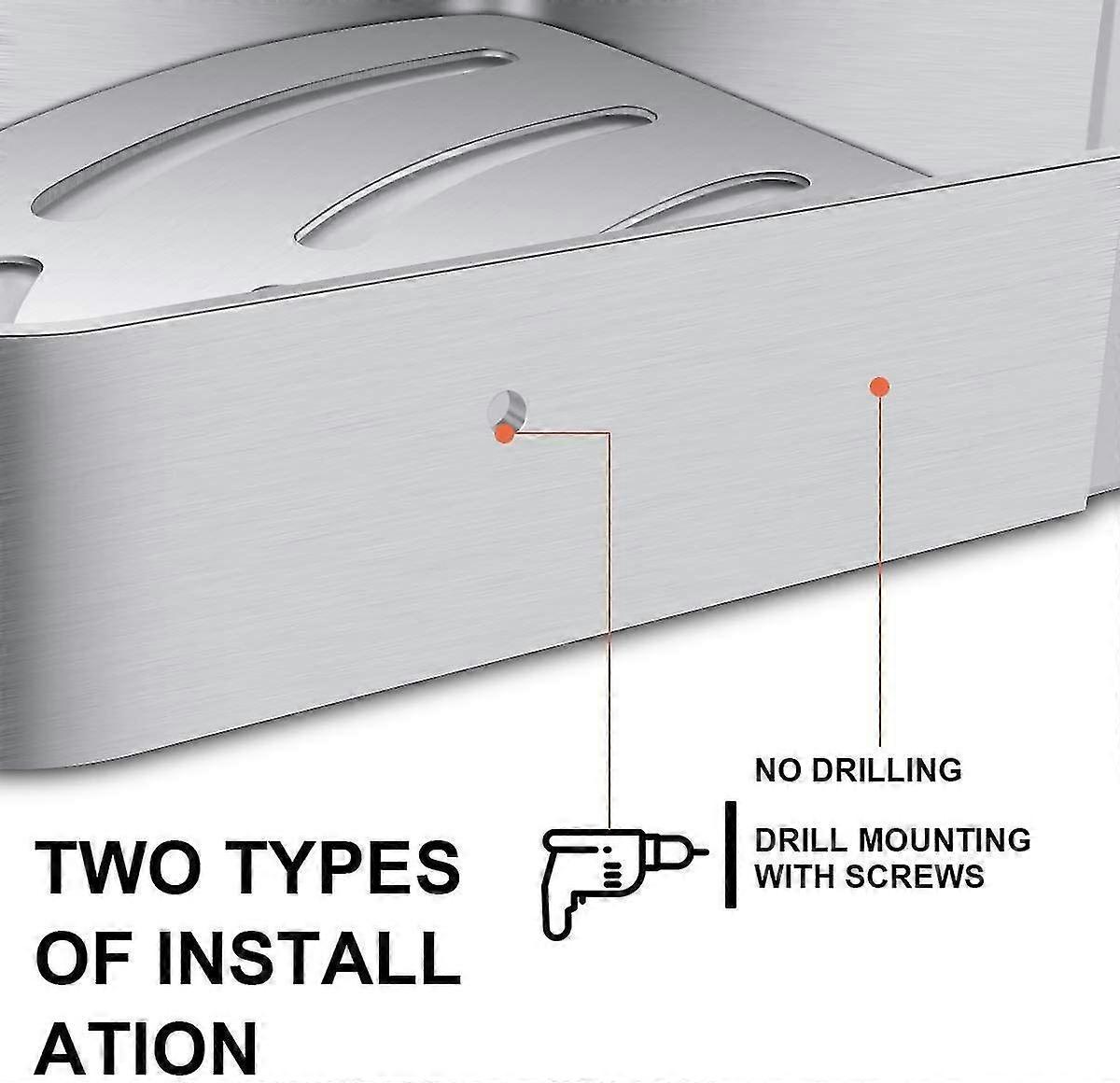 Shower Corner Shelf No Drilling Wall Mounted