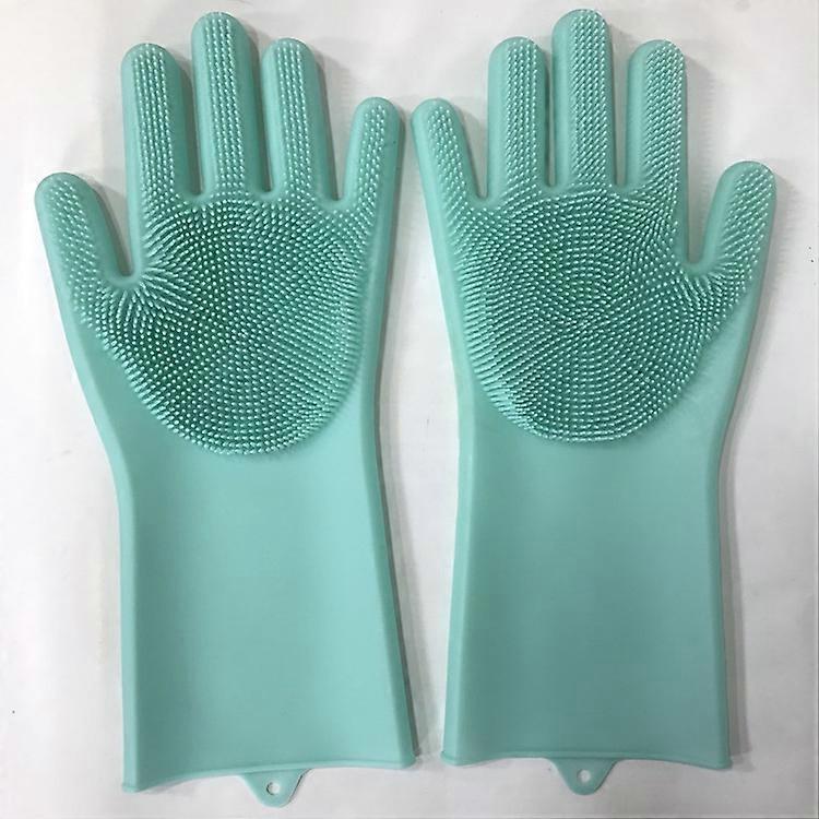 Magic Dishwashing Cleaning Sponge Gloves Reusable Silicone Brush