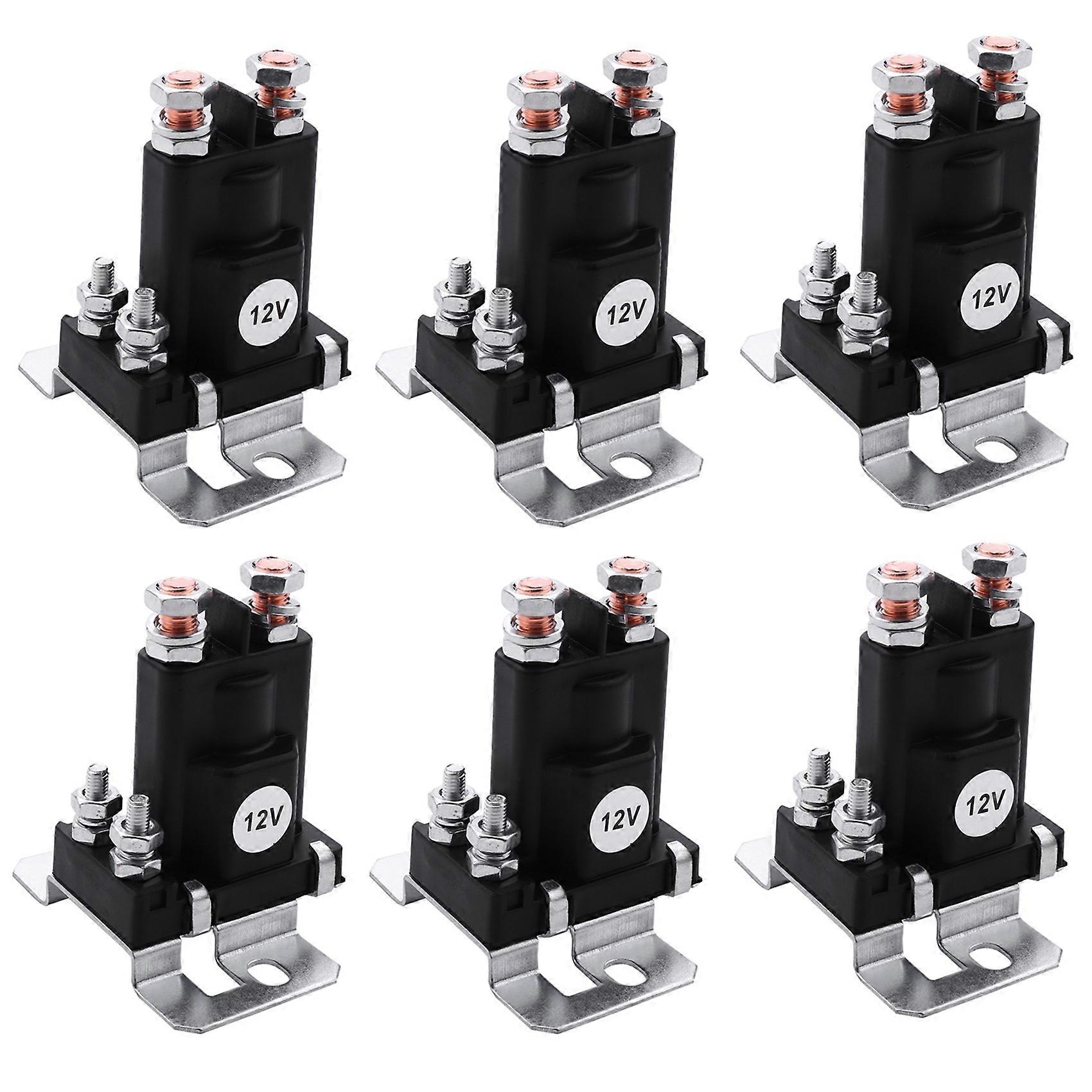 6X Battery Isolator Relay Start On/Off 4 Pin 500A 12V for Car Switch