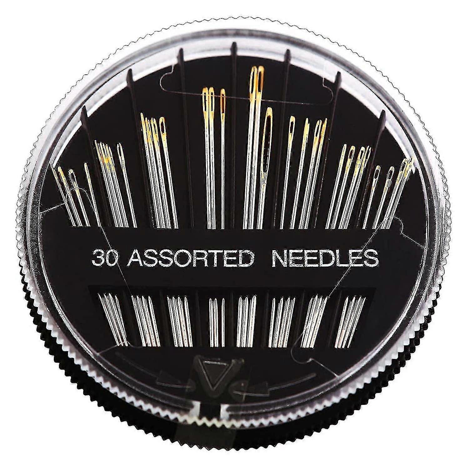Sewing Needles Sharp Point, 30pcs Stitching Needles Hand Sewing Needles Darning Needles Yarn Knitting Needlese Including