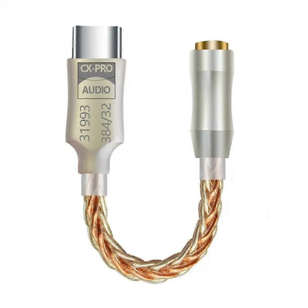 CX31993 HiFi DAC Type C to 3.5mm Headphone Amplifier Audio Decoder IEM AMP Mobile Phone Adapter A