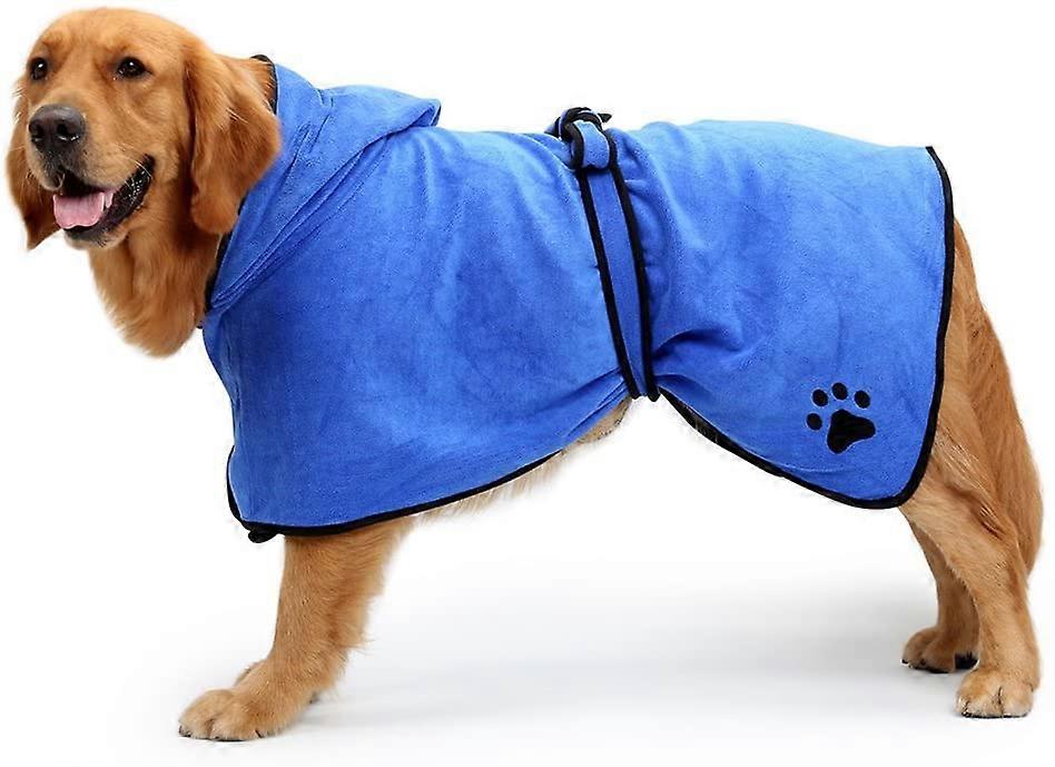Pet Bath Towel Microfiber Drying Robe Moisture Absorbing Coat for Dog