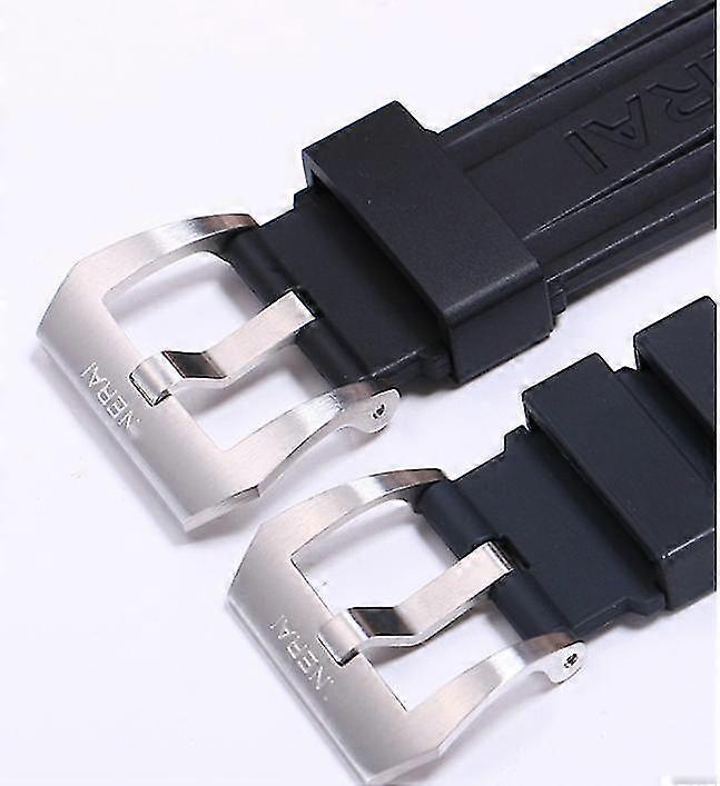Cinturino per orologio in gomma siliconica con fibbia deployante impermeabile 16 mm - 28 mm