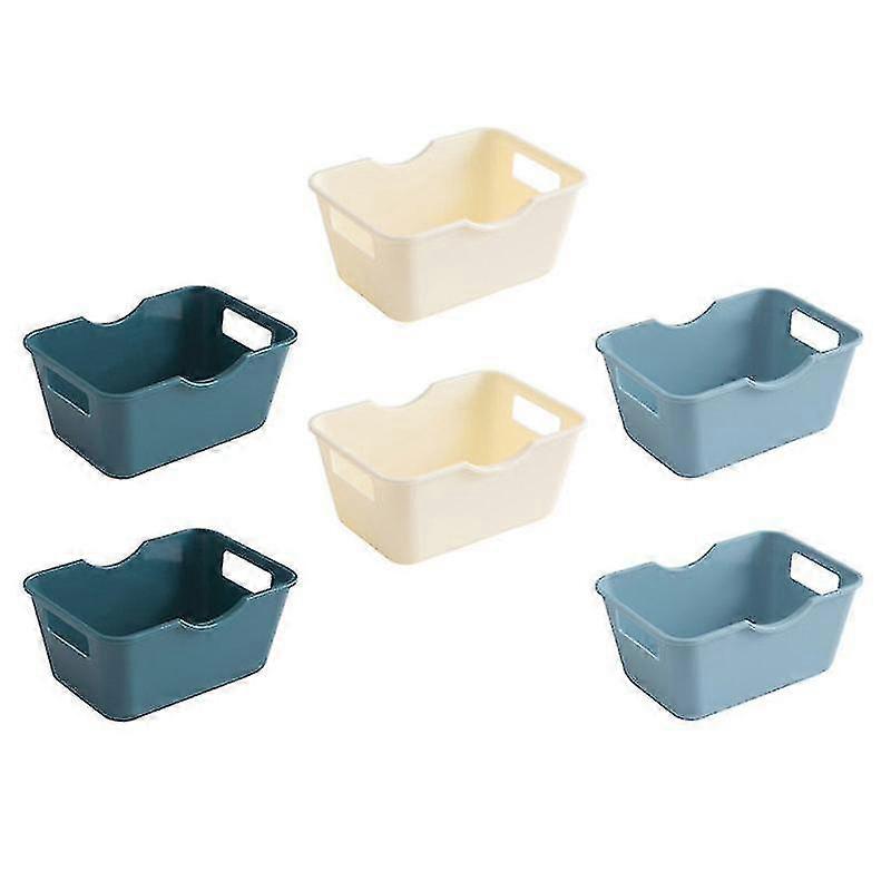 Colorful Home Drawer Storage Box Inserts 6 Pieces Delicate Storage Box Desktop Sundries