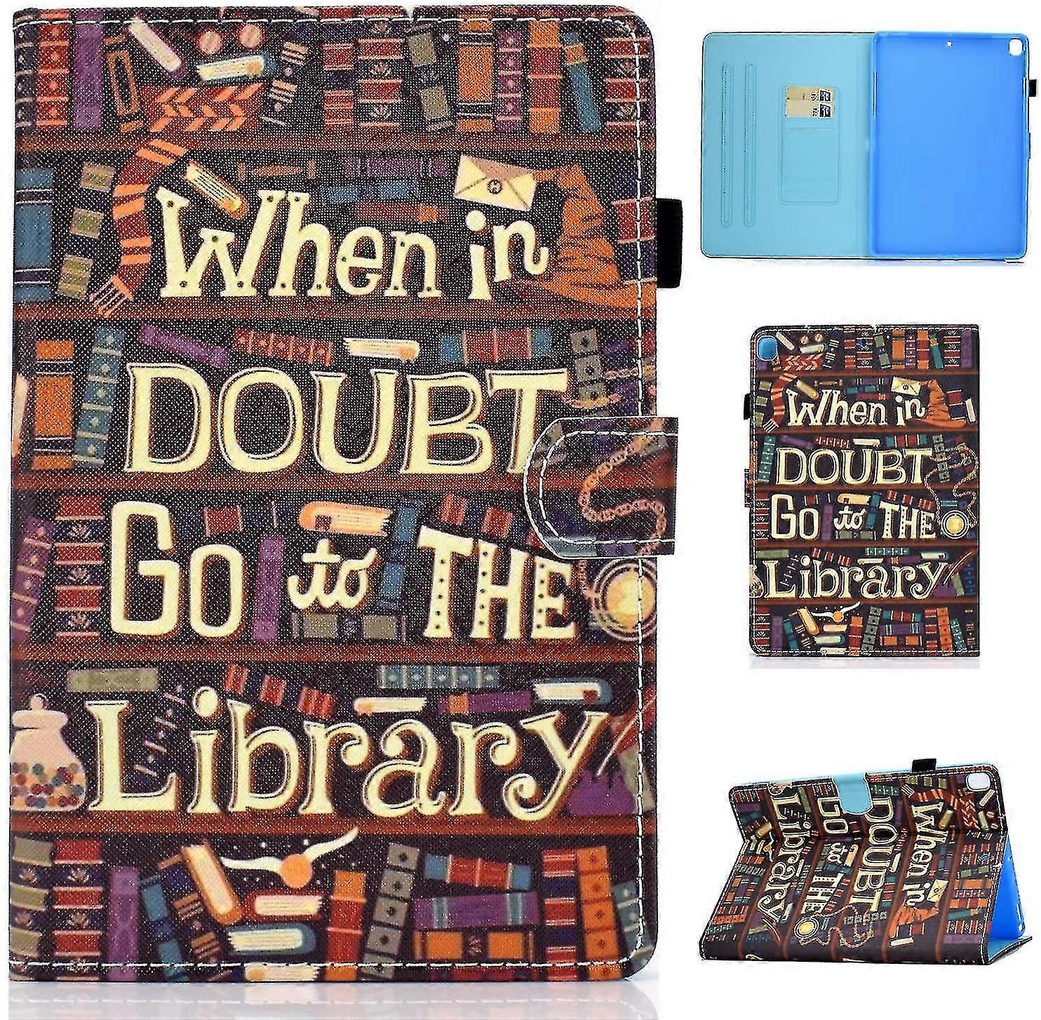 Ipad 10.2 Sleeve Ipad 7. Generation Protective Cover Pu Leather Wallet Flip Stand Case With Card Slot And Auto Sleep / Wake Up Function For Apple Ipad