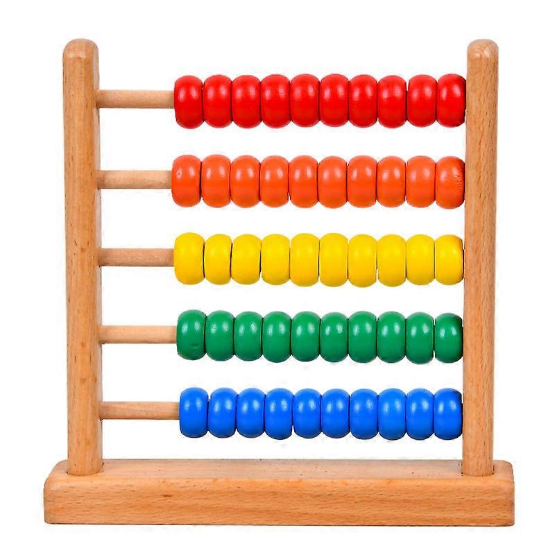 Five-speed beech abacus stand