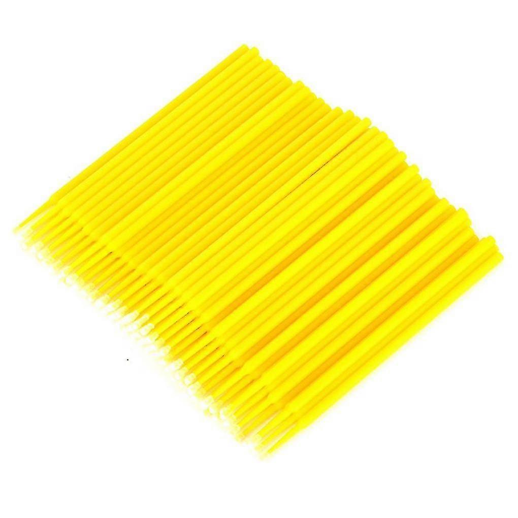Pack Of 100 Single-use Micro Brush Plastic Swab Brushes Applicators