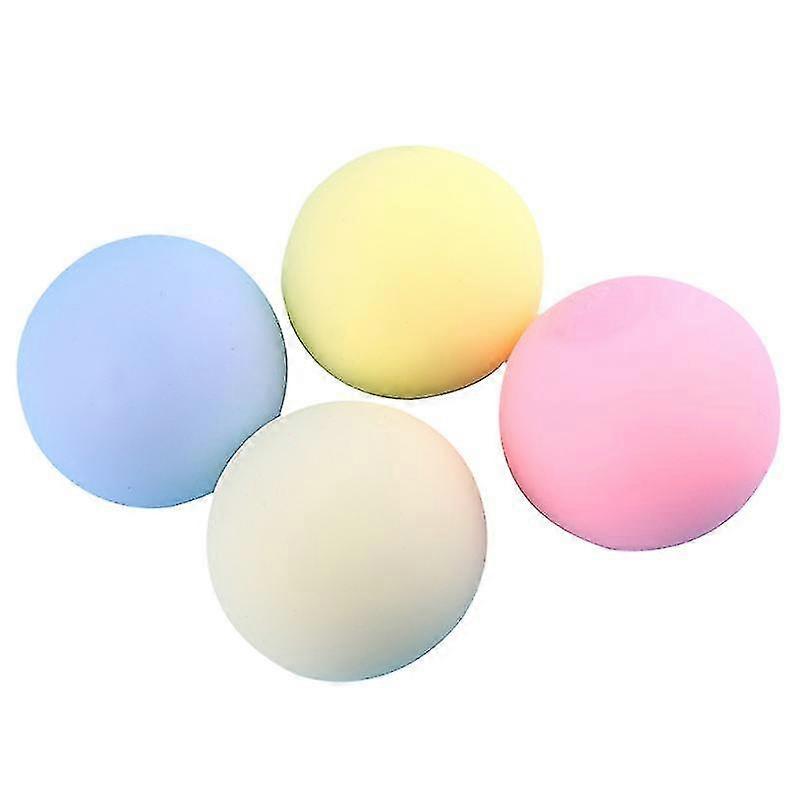 4stk børn vent legetøj, mel kugle formet dekompression legetøj, tilfældige farver