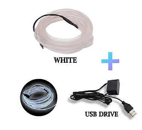 Car Decoration lamp Flexible Tube Interior Decorative Light Ambient Dashboard Reading Rope Line Flexible Lamp Neon LED Strips